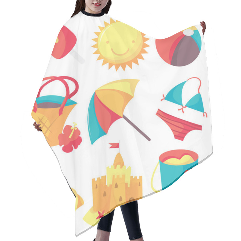 Personality  Summer Fun Hair Cutting Cape