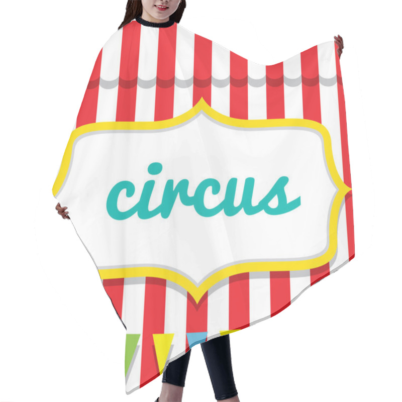 Personality  Circus Vector Illustratio Hair Cutting Cape