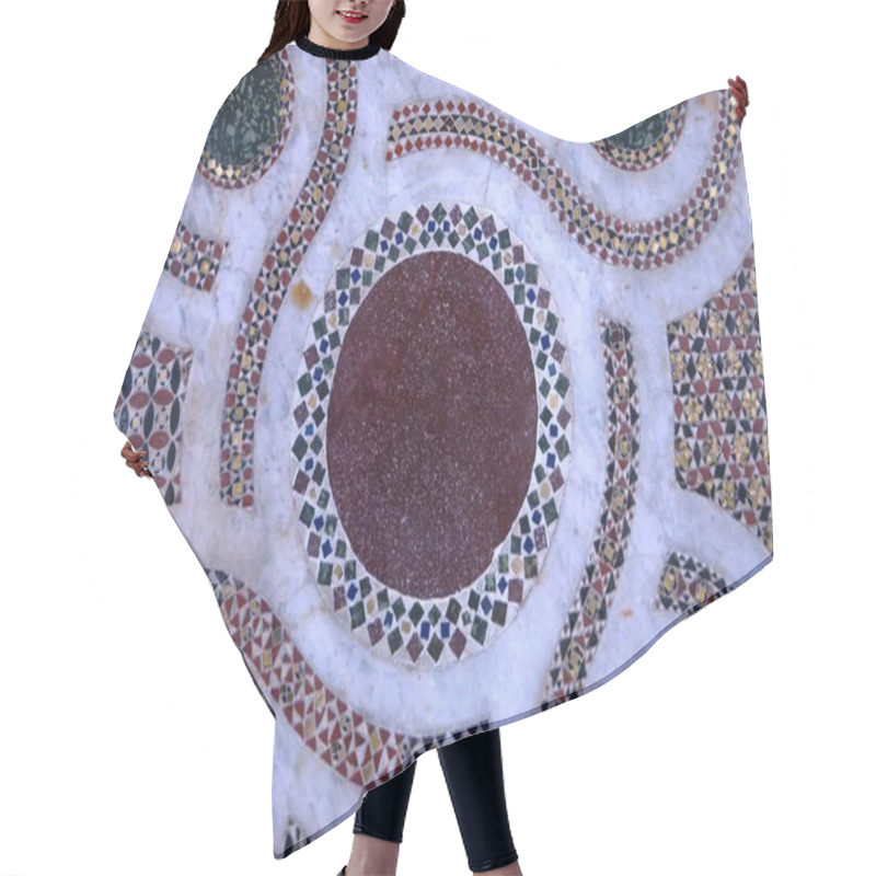 Personality  Mosaic Drawing From Marble Hair Cutting Cape