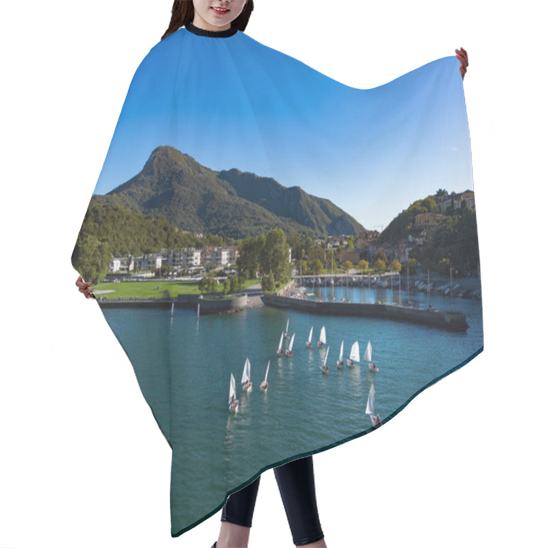 Personality  Sailing School On Lake Como Hair Cutting Cape