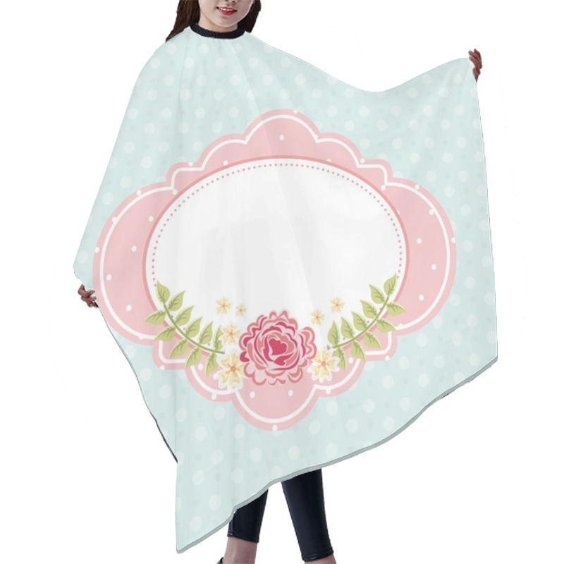 Personality  Flowers Design Hair Cutting Cape