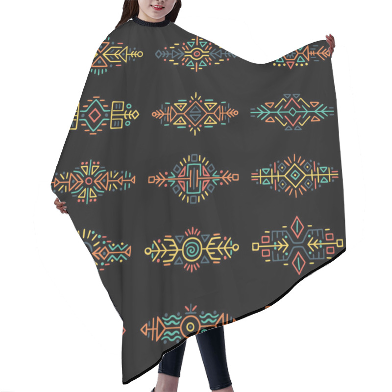 Personality  Borders Collection In Ethnic Style Hair Cutting Cape