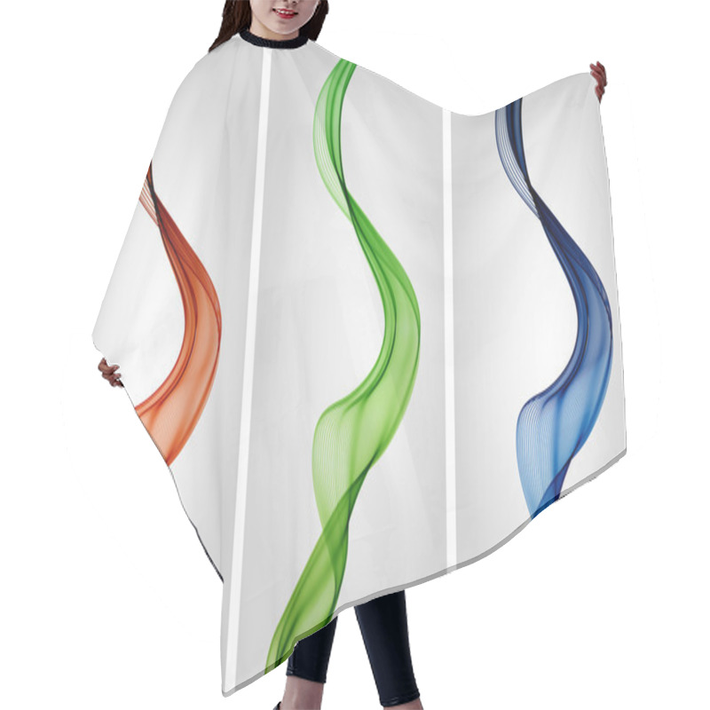 Personality  Abstract Wavy Background Hair Cutting Cape