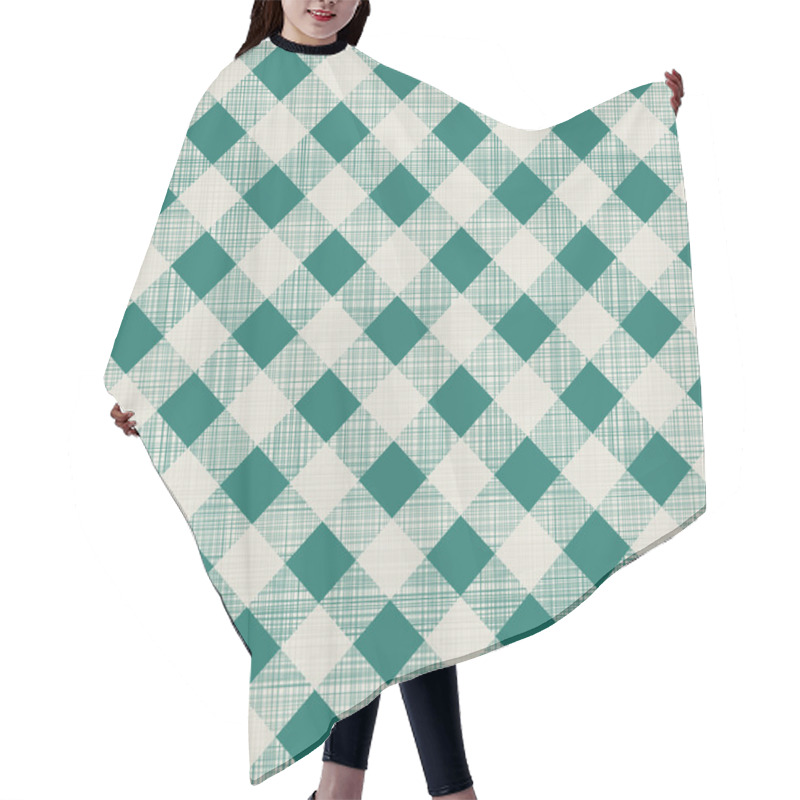 Personality  Retro Geometric Background Hair Cutting Cape