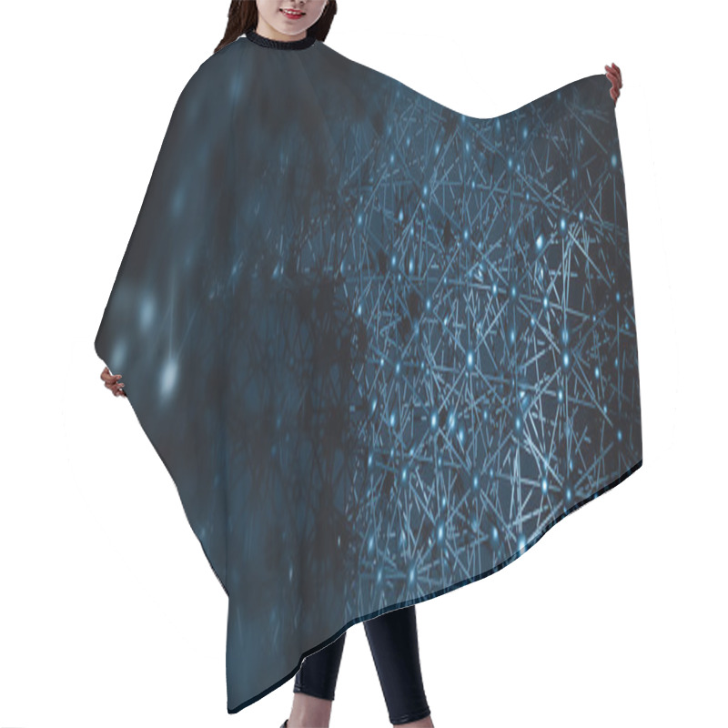 Personality  Technology Background Hair Cutting Cape