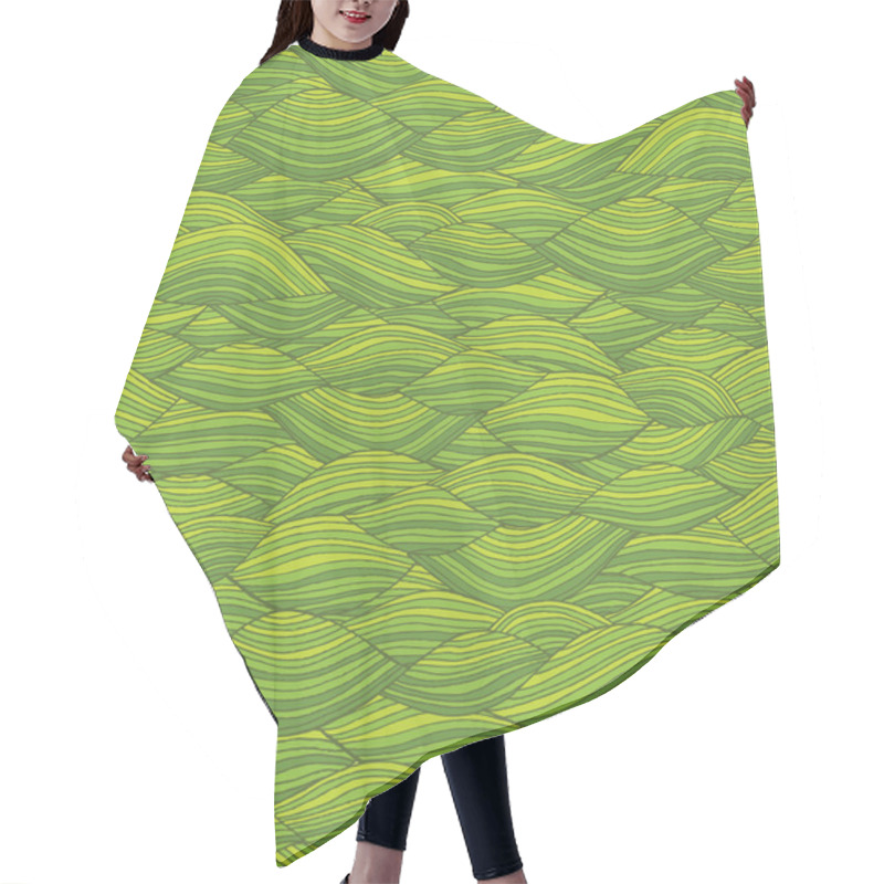 Personality  Waves Seamless Pattern Hair Cutting Cape