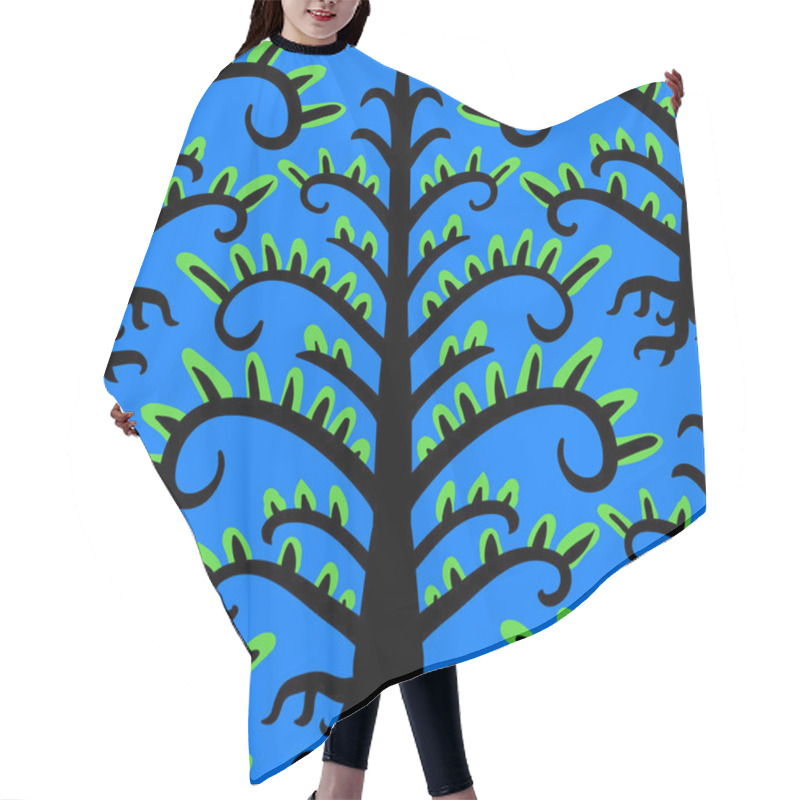 Personality  Suzani, Vector Ethnic Pattern With Kazakh Motifs Hair Cutting Cape