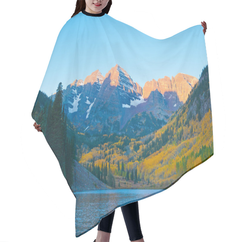 Personality  Maroon Bells At Dawn Hair Cutting Cape