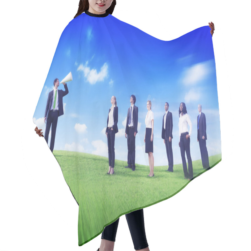 Personality  Business People Outdoors Hair Cutting Cape