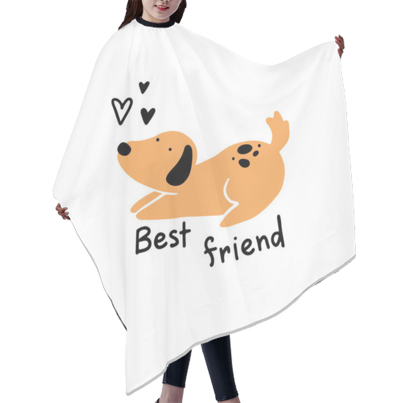 Personality  Cute Puppy Dog Pet. Cartoon Dog Hair Cutting Cape