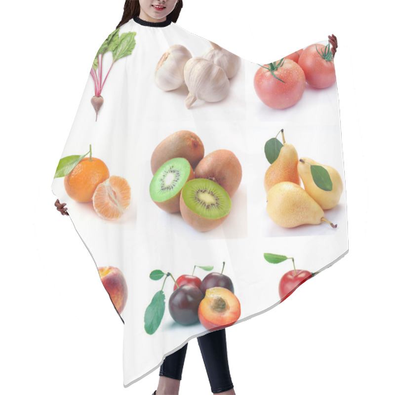 Personality  Fruit & Vegetables Hair Cutting Cape