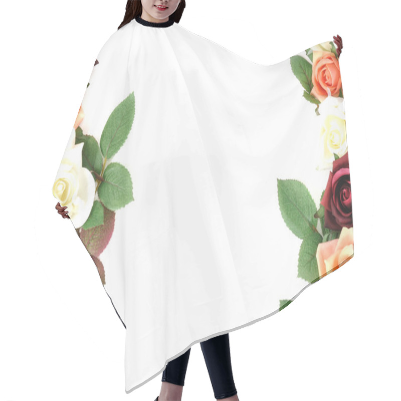 Personality  Rose Border Hair Cutting Cape