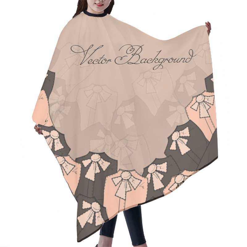 Personality  Vector Background With Blouses. Hair Cutting Cape