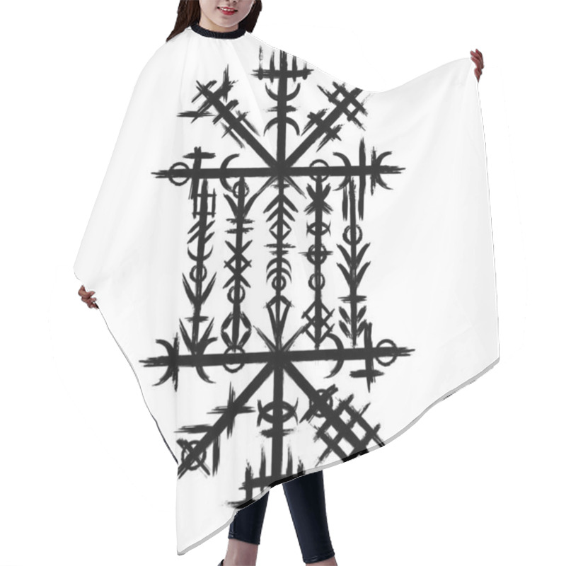 Personality  Norse People Old Symbol Brush Hair Cutting Cape