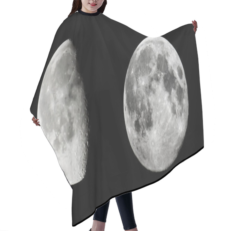 Personality  Moon Close-up In The Night Sky Hair Cutting Cape