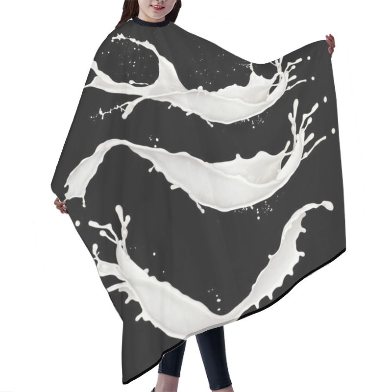 Personality  Milk Splashes Hair Cutting Cape