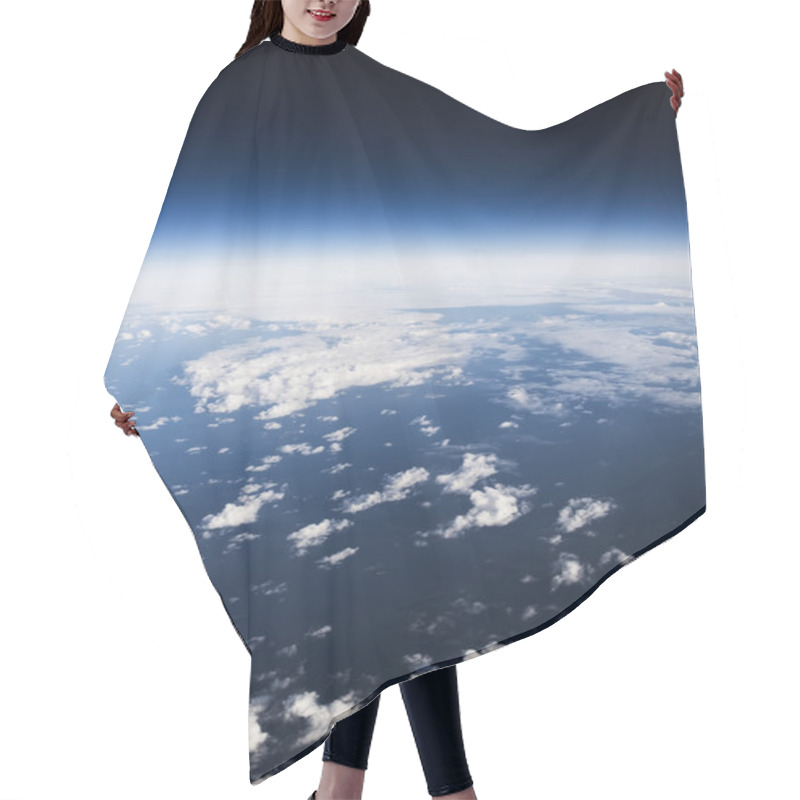 Personality  Cloudscape. Blue Sky And White Cloud. Hair Cutting Cape