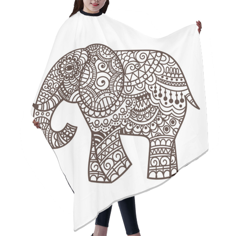 Personality  Decorative Elephant Illustration Hair Cutting Cape