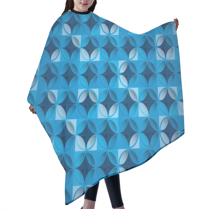 Personality  Abstract 3d Pattern Hair Cutting Cape