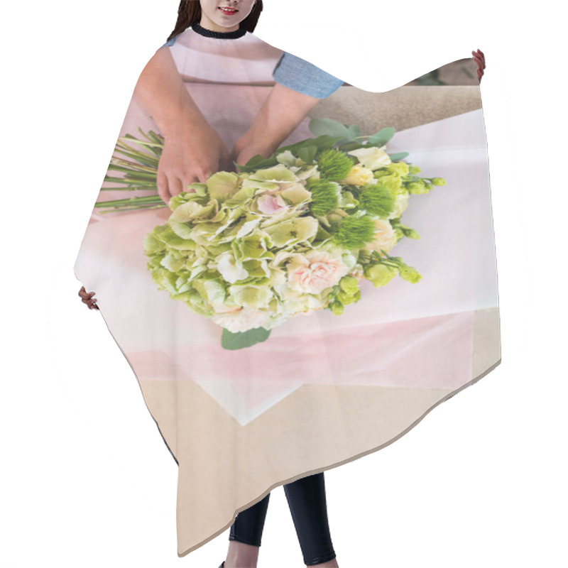 Personality  Florist Arranging Flowers  Hair Cutting Cape