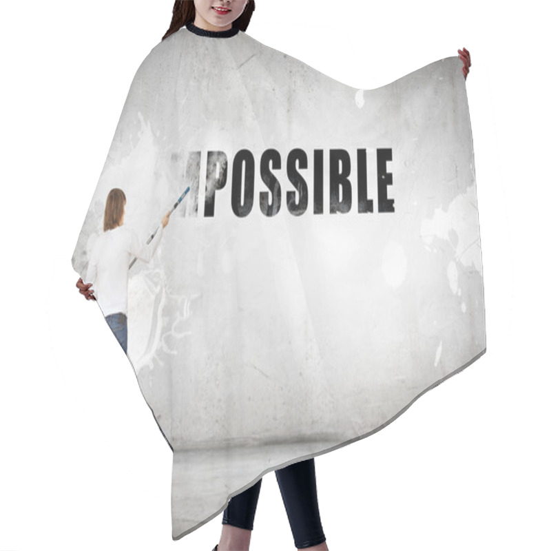 Personality  Nothing Is Impossible Hair Cutting Cape