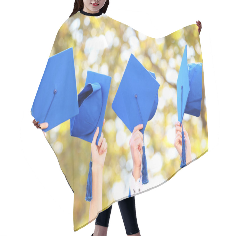 Personality  High School Graduation Hats High Hair Cutting Cape