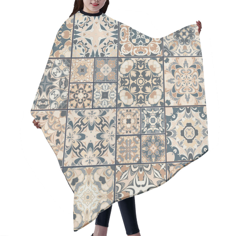 Personality  Collection Of Ceramic Tiles Hair Cutting Cape