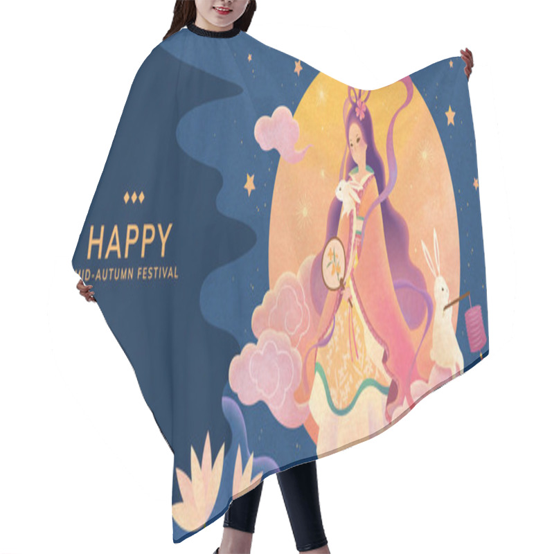 Personality  Mid Autumn Festival With Chang'e Hair Cutting Cape