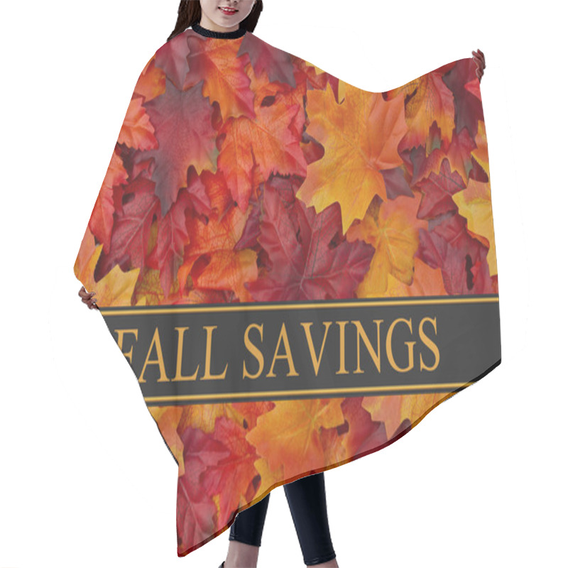 Personality  Fall Savings Message Hair Cutting Cape