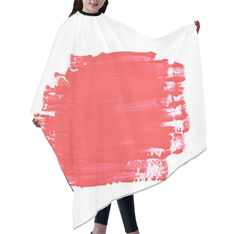 Personality  Smudged Splash Of Paint Isolated Hair Cutting Cape