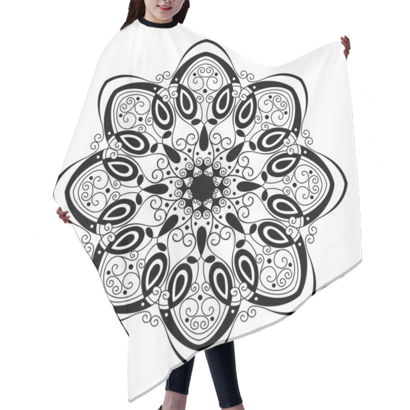 Personality  Beautiful Deco Mandala Hair Cutting Cape