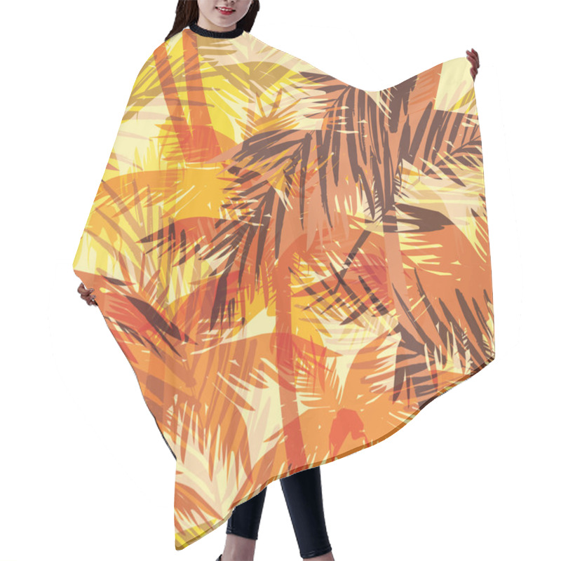 Personality  Seamless Exotic Pattern Hair Cutting Cape