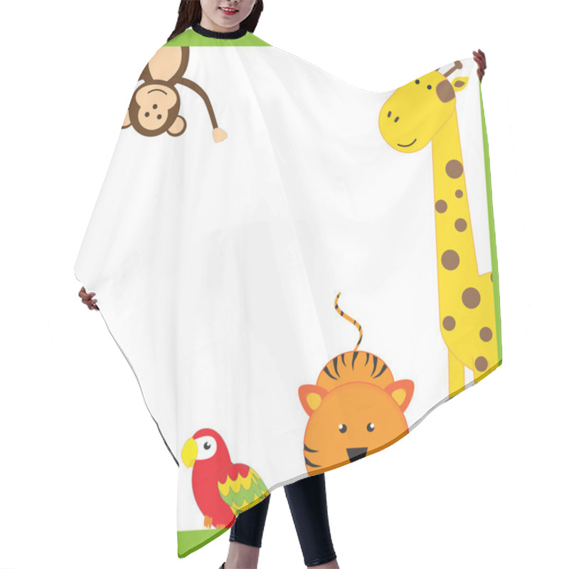 Personality  Animal Frame Hair Cutting Cape