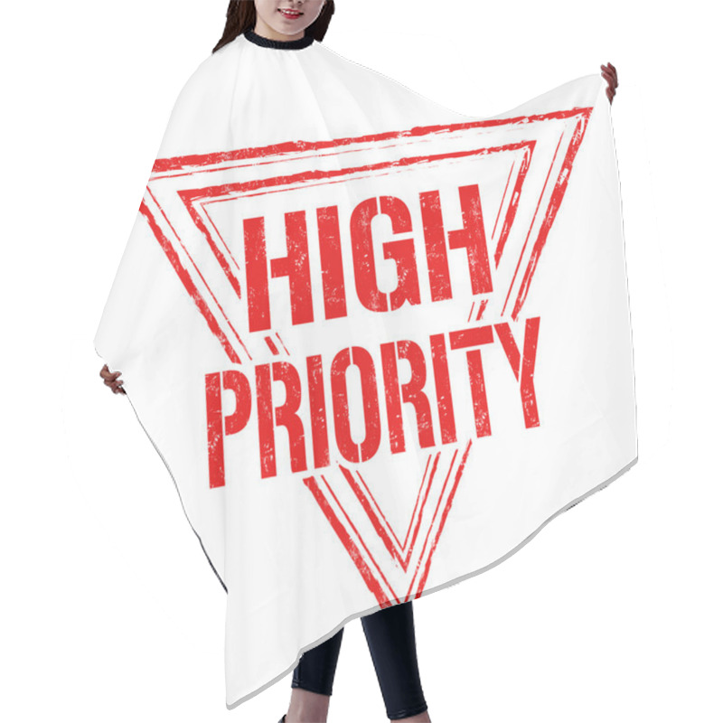 Personality  High Priority Stamp Or Sign Hair Cutting Cape