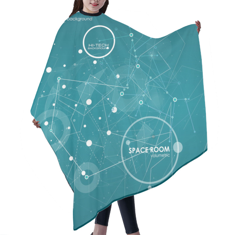 Personality  Futuristic HUD Background Hair Cutting Cape