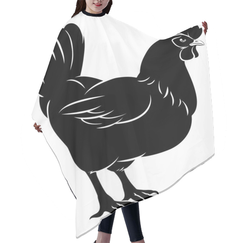 Personality  Chicken Food Illustration Hair Cutting Cape