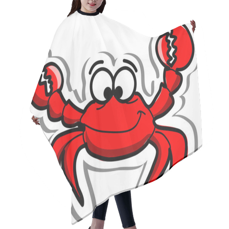 Personality  Cute Cartoon Crab Hair Cutting Cape