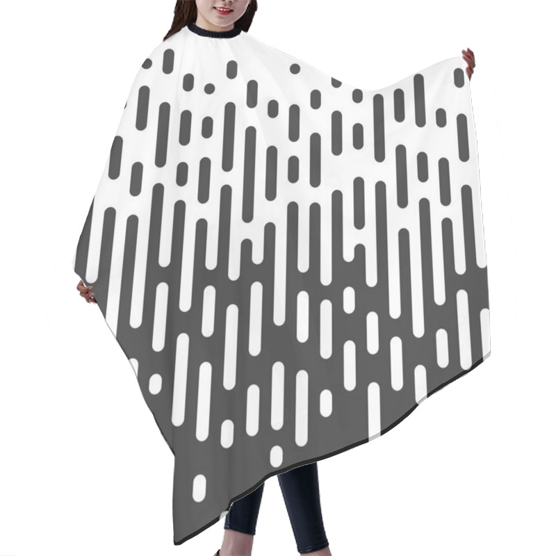 Personality  Vector Halftone Transition Effect Abstract Wallpaper Pattern. Hair Cutting Cape