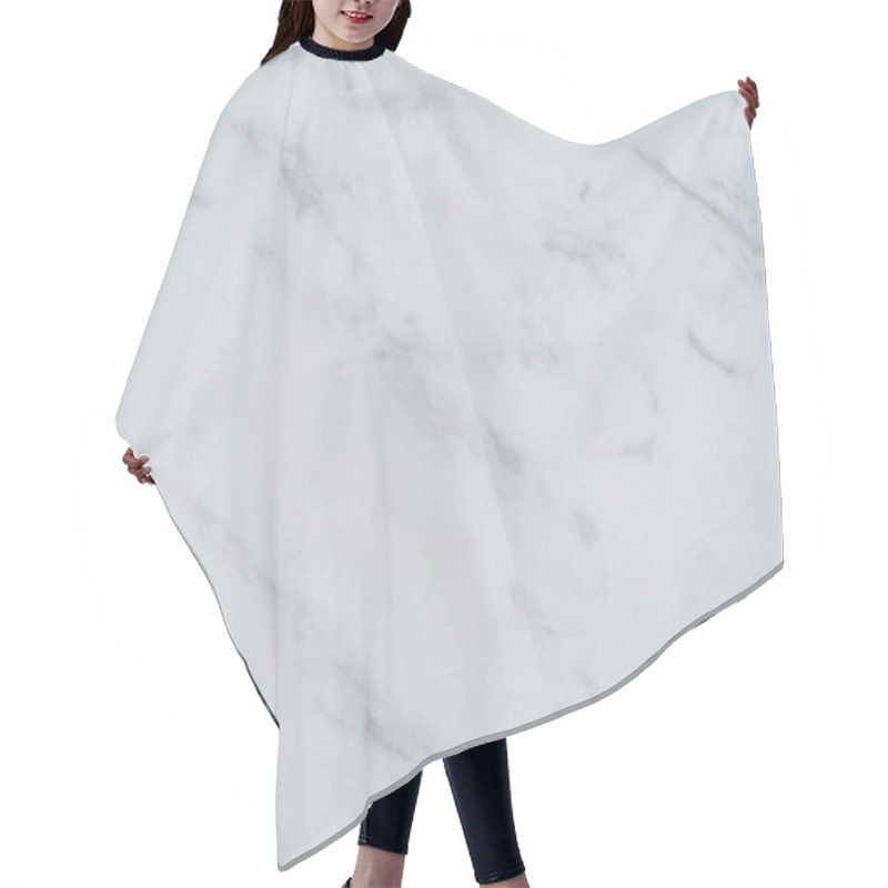 Personality  Abstract Pattern With Light Grey Marble Stone Hair Cutting Cape