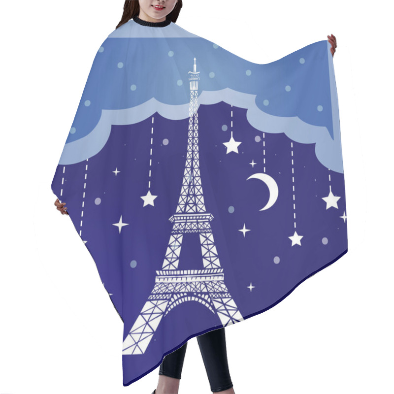 Personality  Night Paris Icon Hair Cutting Cape