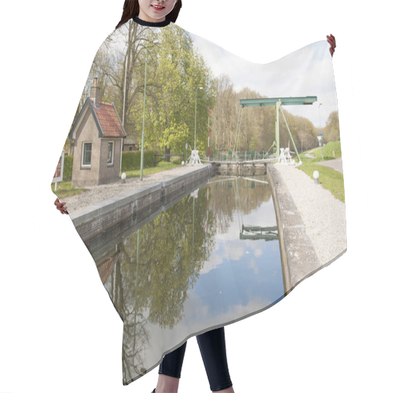 Personality  Lock Chamber Of Sluice And Drawbridge Hair Cutting Cape