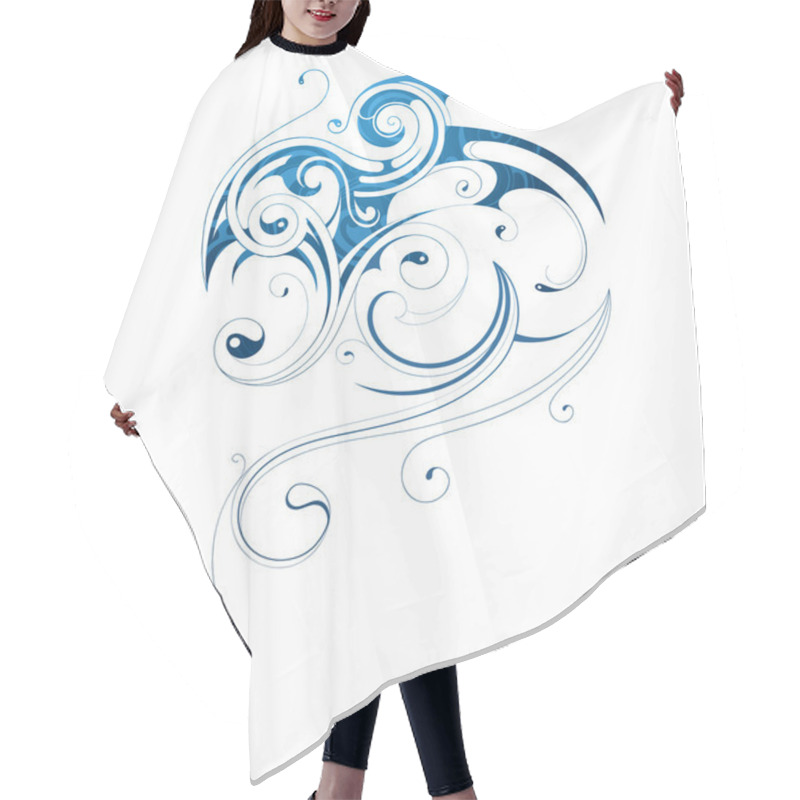 Personality  Water Splash Hair Cutting Cape