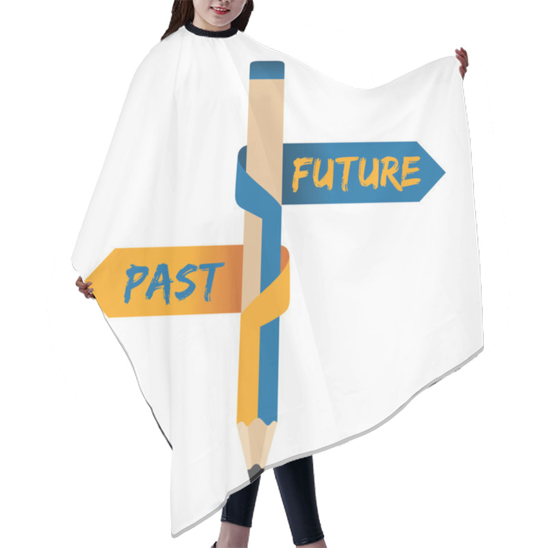 Personality  Past And Future Arrow Hair Cutting Cape