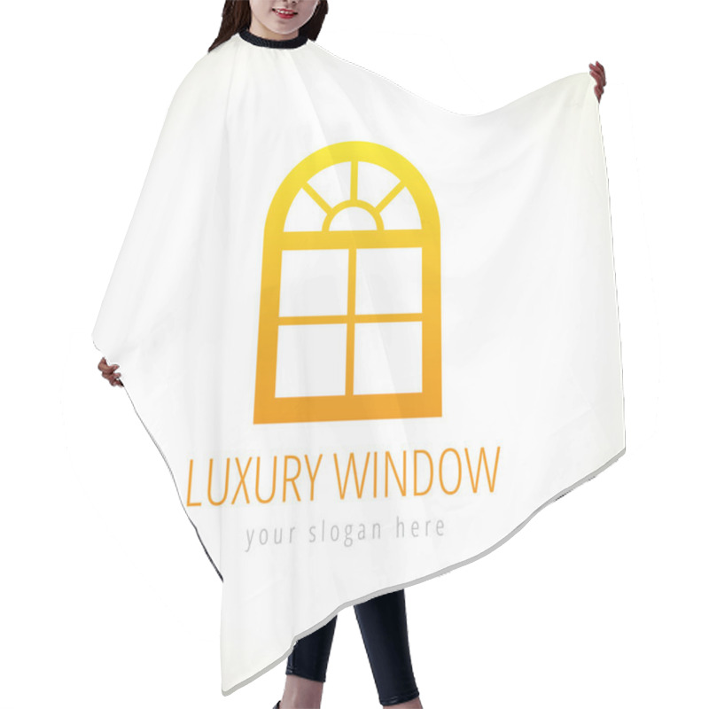 Personality  Luxury Window Logo Hair Cutting Cape