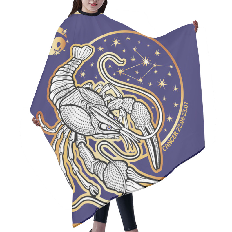 Personality  Horoscope.Cancer  Zodiac Sign Hair Cutting Cape