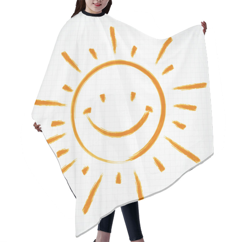 Personality  Sun Icon Hair Cutting Cape