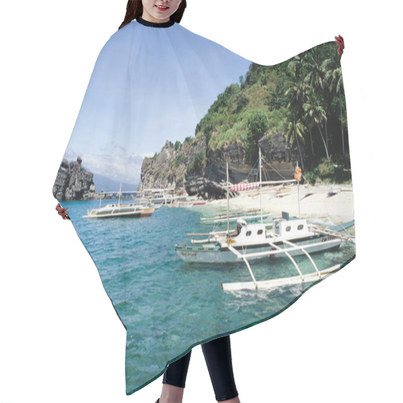 Personality  Beach At Apo Island Hair Cutting Cape