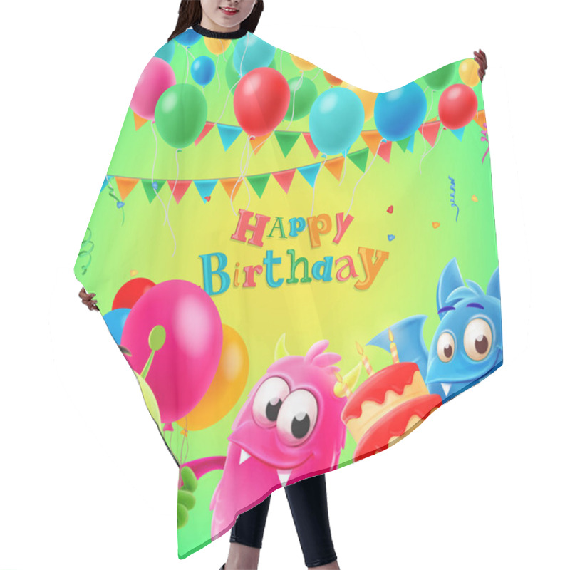 Personality  Birthday Party Invitation  Hair Cutting Cape