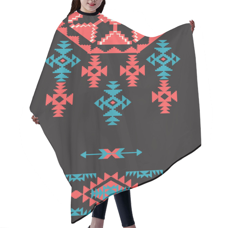 Personality  Navajo Style Design Hair Cutting Cape