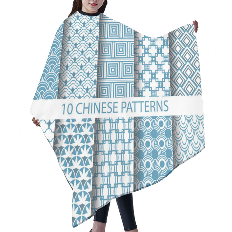 Personality  Chinses Traditional Patterns Hair Cutting Cape